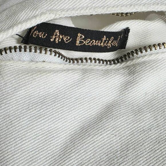 Dollhouse Plus 18W White Distressed Denim Shorts - Picture 8 of 11